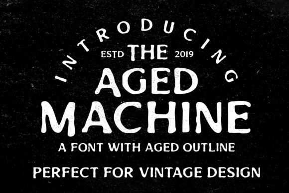 Aged Machine: A Striking Display Font for Editorial Design