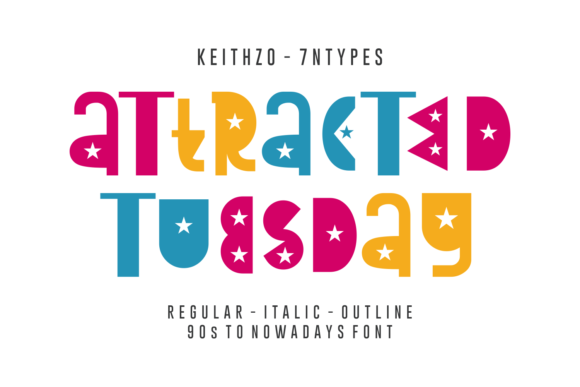 Attracted Tuesday Font: A Playful Typeface for Branding