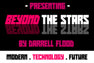 Beyond the Stars: A Modern Sci-Fi Display Font for Futuristic Design