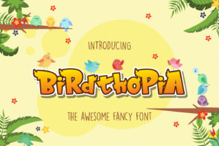 Birdthopia: A Playful Display Font for Modern Web Design