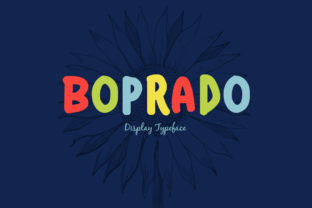 Boprado Display Font for Playful Branding