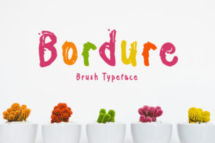 Bordure: A Playful Brush Font for Makers