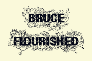 Bruce Flourished: A Vintage Display Font for Branding