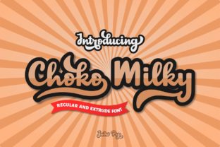 Choko Milky: A Bold Display Font for Handmade Brands