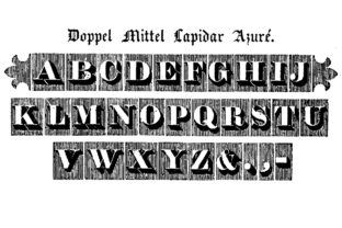 Crafting with Doppel Mittel Lapidar Azure Display Font
