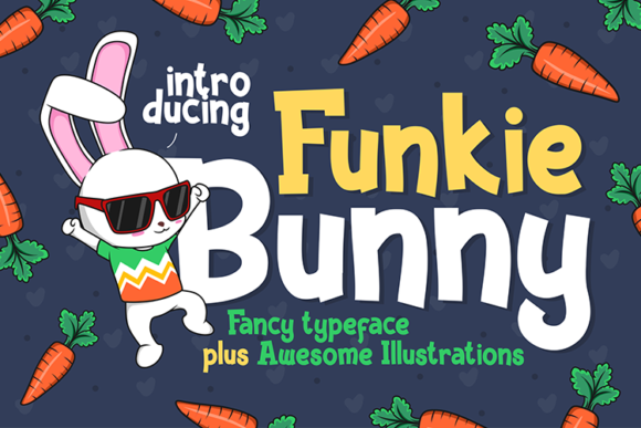 Designing Joyful Web Headers with Funkie Bunny Typeface