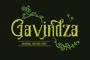 Gavindza: The Vintage Display Font for Authentic Campaigns