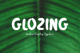 Glozing: A Premium Brush Display Font for Web Headers