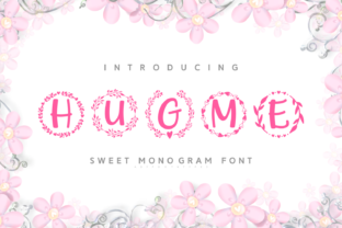 Hugme: A Monogram Display Font for Elegant Editorial Design