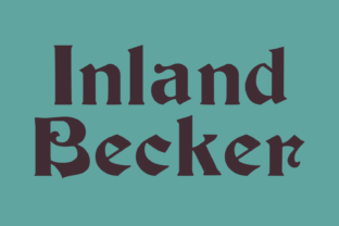 Inland Becker: A Classical Display Font for Elegant Editorial Design