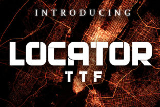 Locator: The Techno Display Font for Bold Headlines