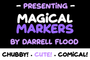 Magical Markers: A Cute Display Font for Branding