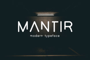 Mantir: A Modern Display Font for Handmade Brands