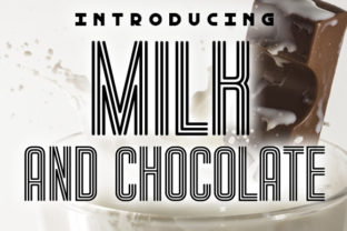 Milk and Chocolate: A Retro Display Font for Makers