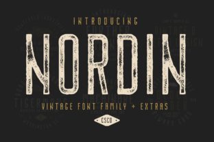 Nordin Family: A Striking Display Font for Bold Branding