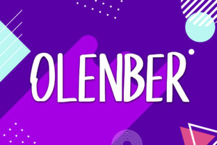 Olenber: A Cheerful Brush Font for Digital Branding