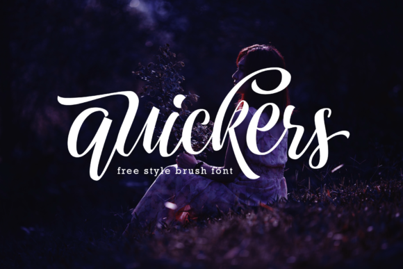 Quickers: A Solid Brush Font for Editorial Design