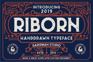 Riborn Family: A Vintage Display Font for Web Brands