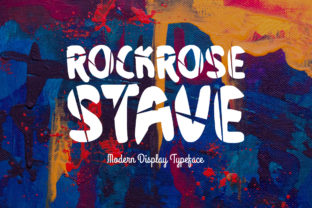 Rockrose Stave: The Modern Display Font for Crafters