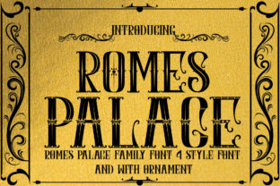 Romes Palace: A Vintage Display Typeface for Editorial Design