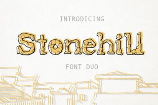 Stonehill Duo: A Textured Display Font for Bold Campaigns