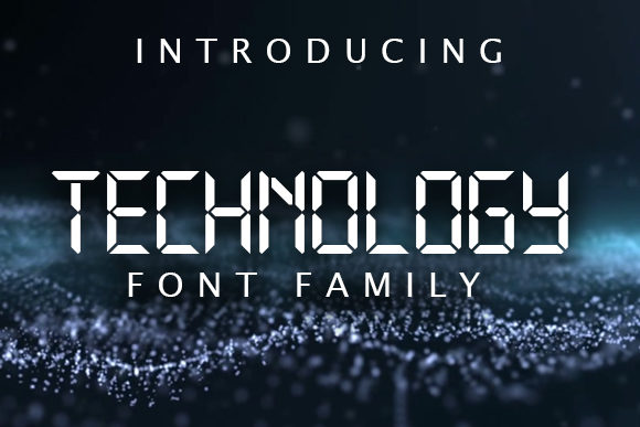 Technology Family: The Ultimate LCD Display Font for Campaigns