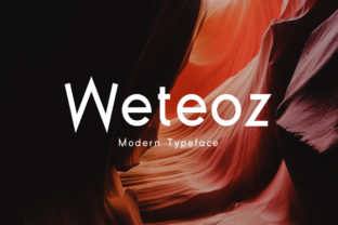 Weteoz: A Modern Display Font for Bold Campaigns